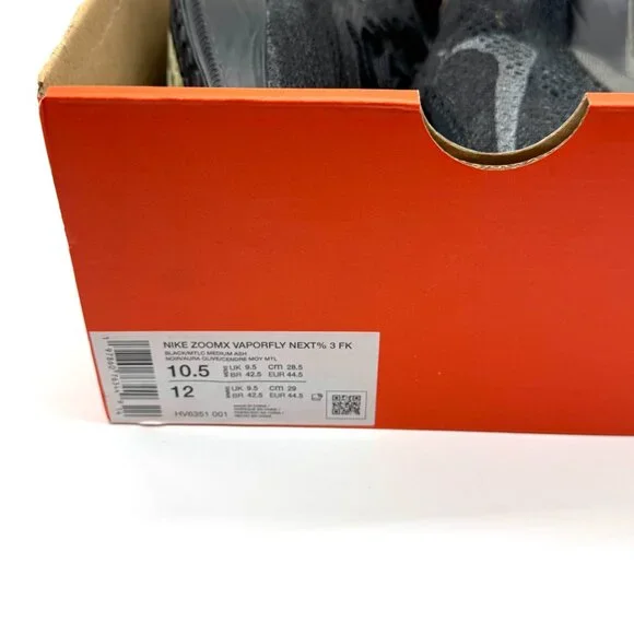 Nike Mens ZoomX Vaporfly 3 Black Olive Aura Running Shoes Sz 10.5 NEW HV6351-001 - Picture 10 of 11